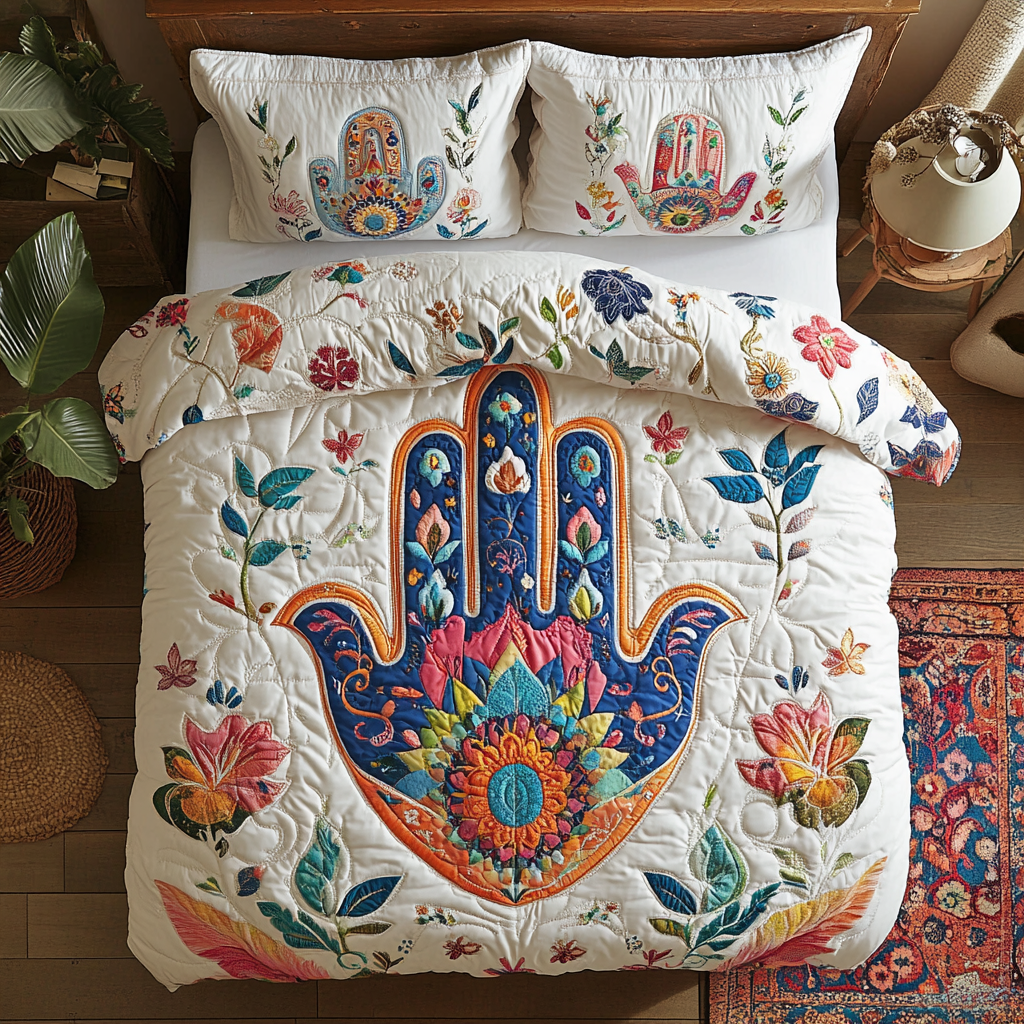 Jewish The Hamsa WU0602025CL Duvet Cover Set