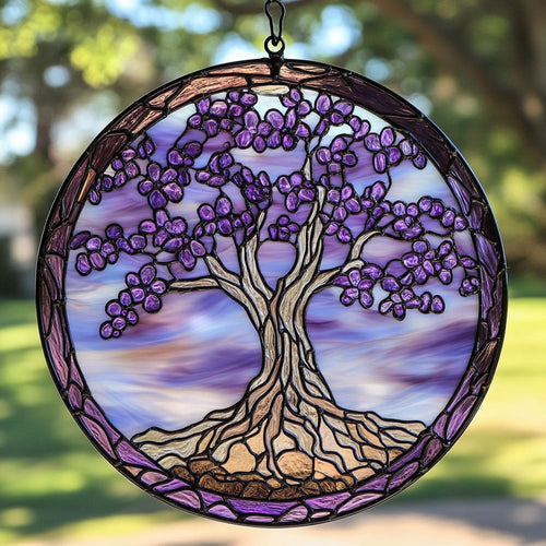 Magical Tree Of Life WU1402015CL Stained Glass Suncatcher