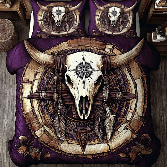 Majestic Bull Skull WU2602011CL Duvet Cover Set