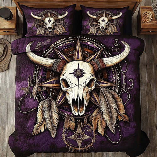 Majestic Bull Skull WU2602012CL Duvet Cover Set