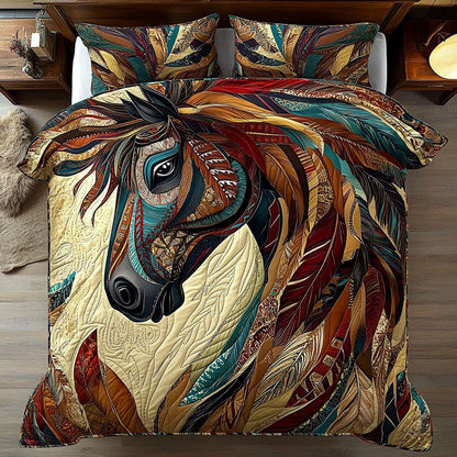 Majestic Tribal Horse WU1003008CL Duvet Cover Set