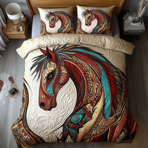 Majestic Tribal Horse WU1003010CL Duvet Cover Set