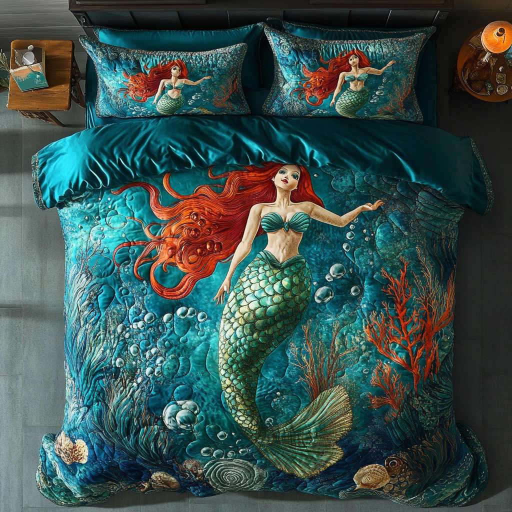 Mermaid Ocean Is Calling WU2101001CL Duvet Cover Set