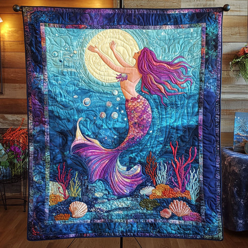 Mermaid Ocean Serenade WU0503019CL Quilt