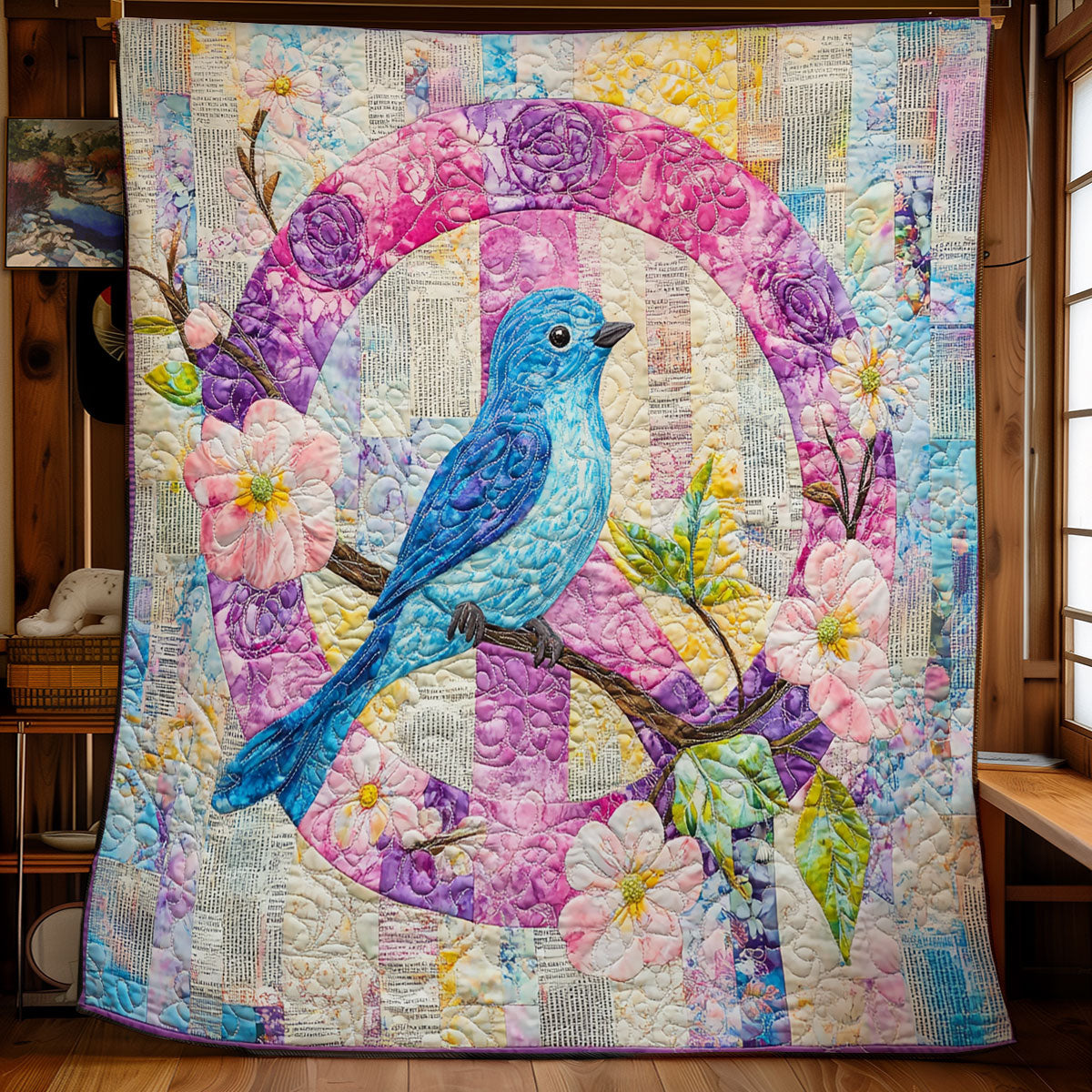 Bluebird Spring Time WU1002029CL Quilt