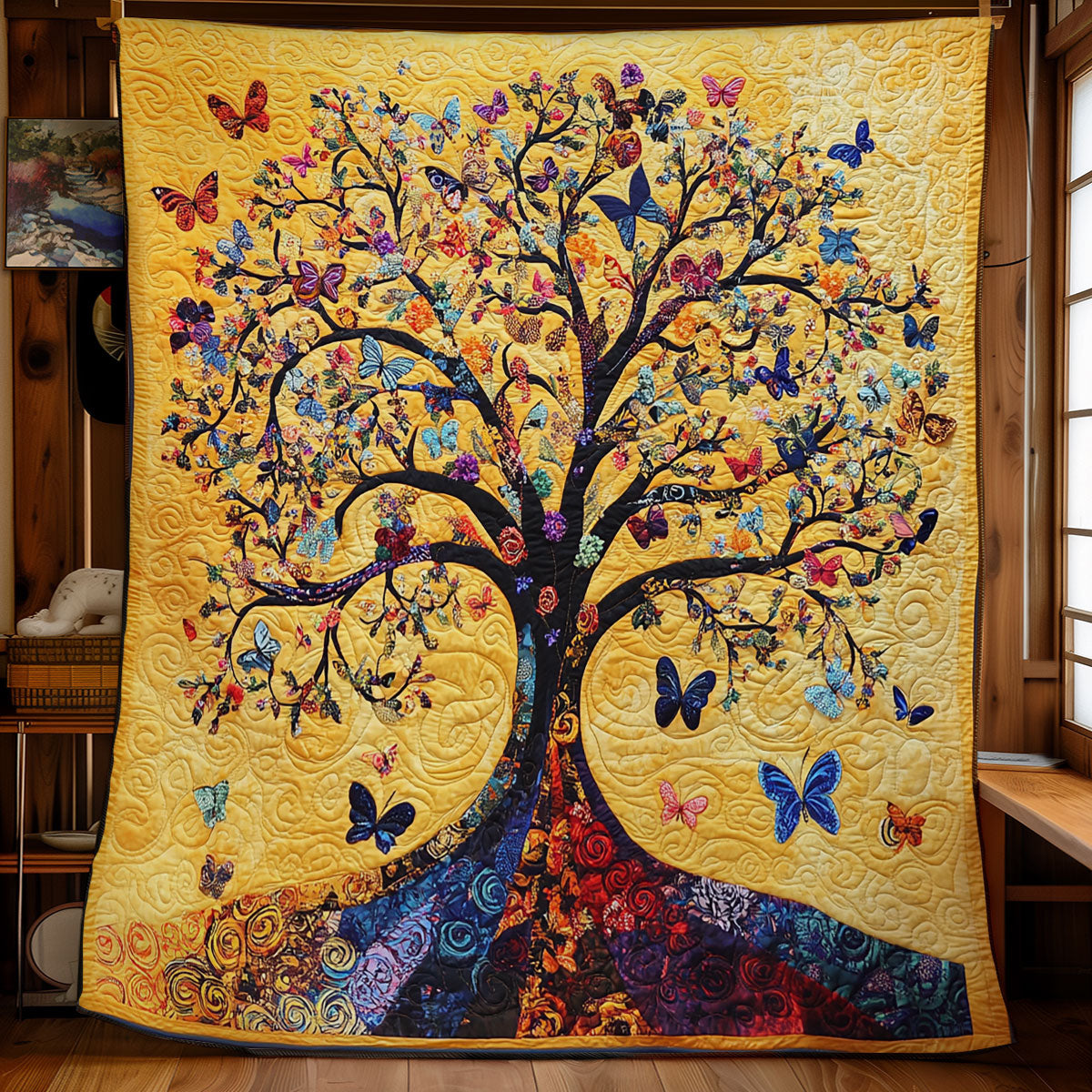 Butterfly Wings Of The Eternal Tree WU1303050CL Quilt