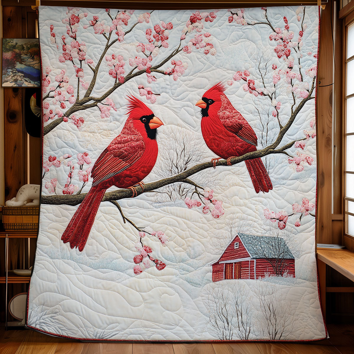 Cardinal Together Forever WU1002036CL Quilt