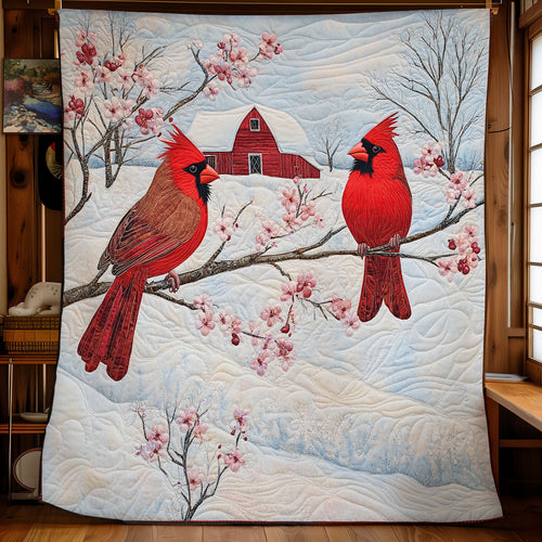 Cardinal Together Forever WU1002042CL Quilt