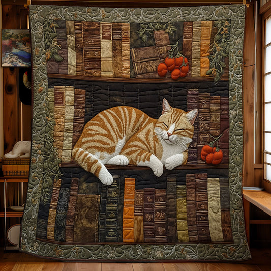 Cat Dreamy Bookshelf WU1002050CL Quilt