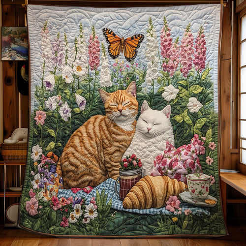 Cat One Fine Spring Day WU1302002CL Quilt