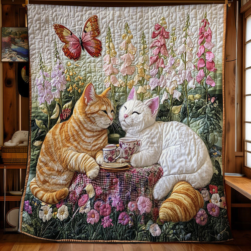 Cat One Fine Spring Day WU1302006CL Quilt