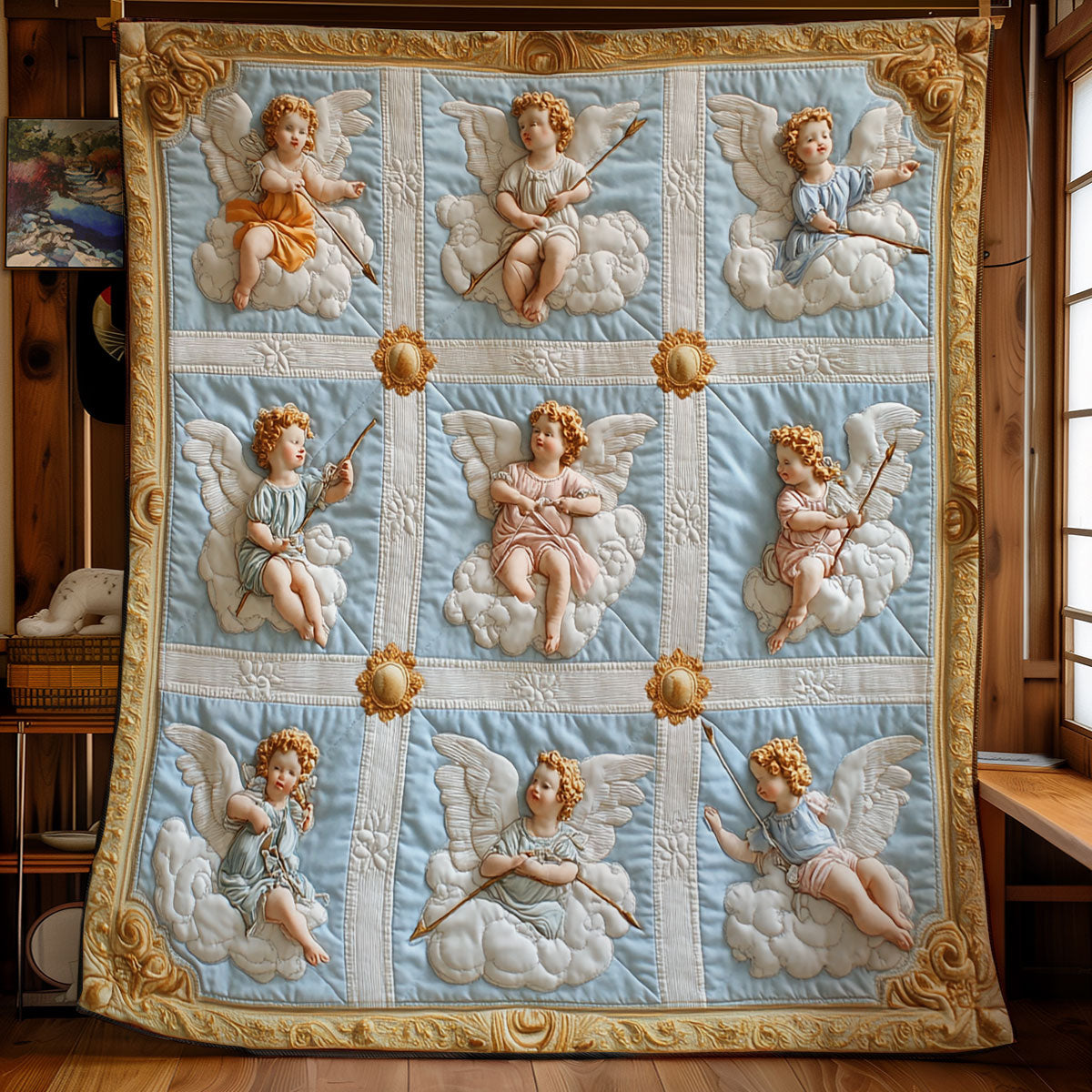 Cupid Angel WU0101056CL Quilt