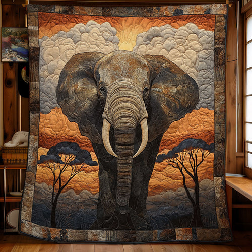 Elephant Soul Of The Savannah WU1303081CL Quilt