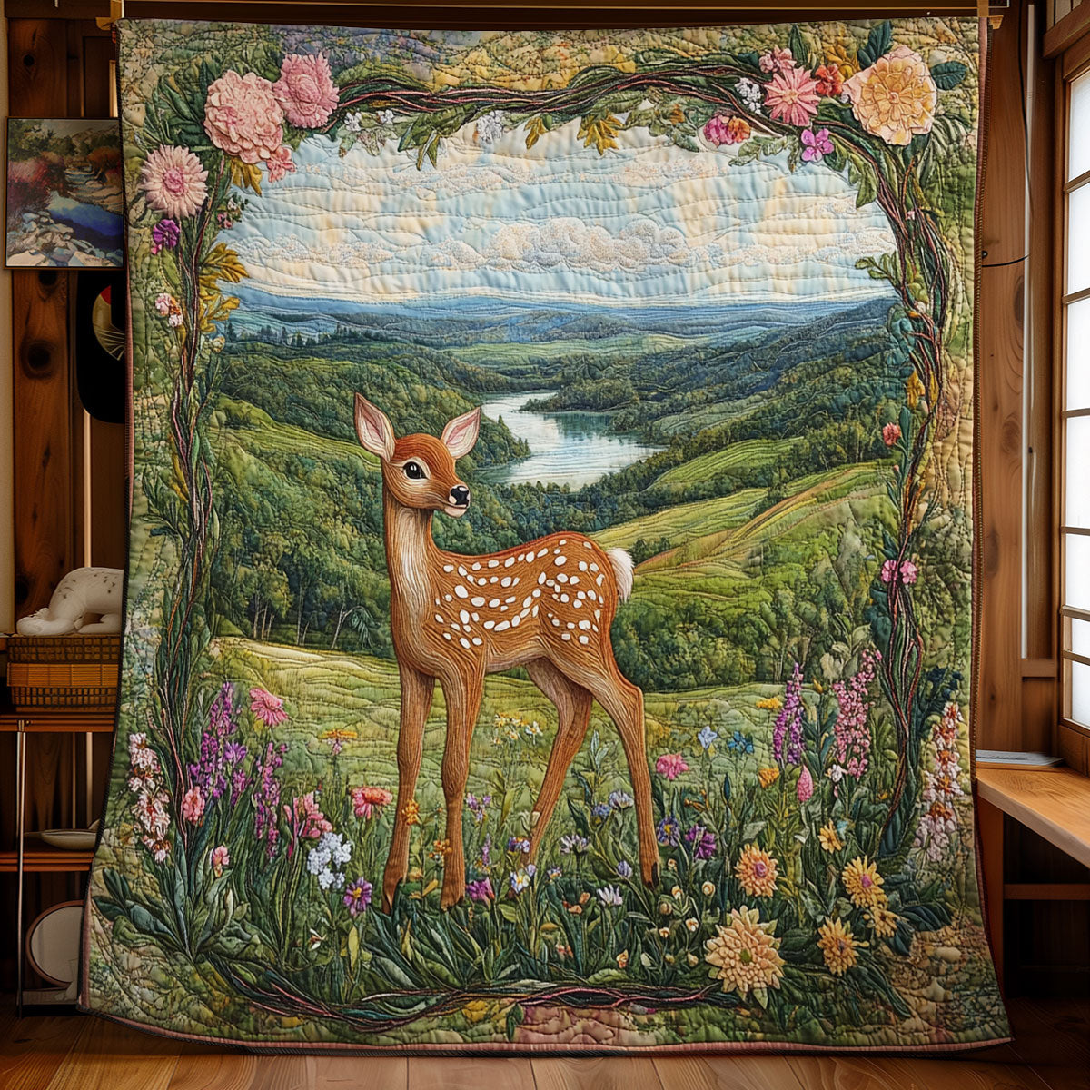 Fawn’s Golden Haven WU1203035CL Quilt