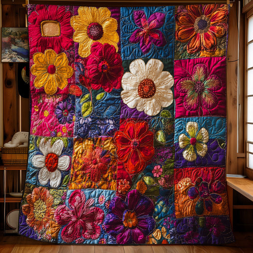 Floral Patchwork WU2301008CL Quilt