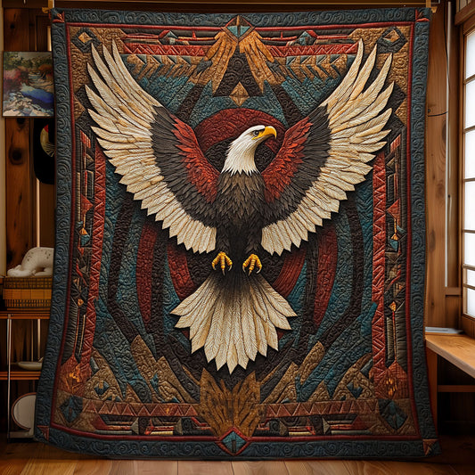 Flying Bald Eagle WU1102063CL Quilt