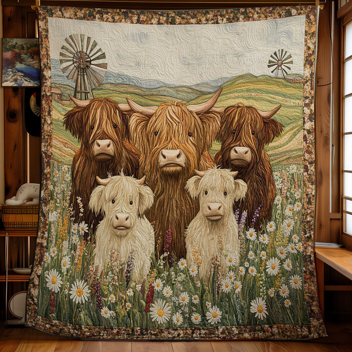 Highland Cow WU0301037CL Quilt