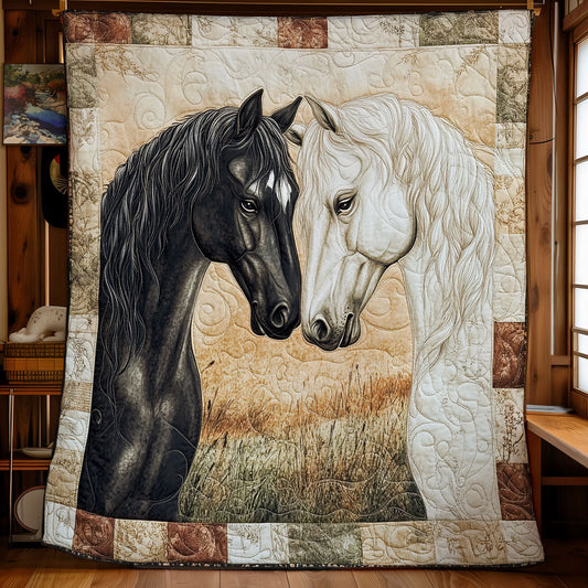 Horse Rustic Life WU1102073CL Quilt