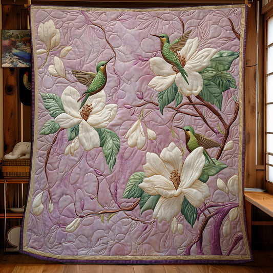 Hummingbird Magnolia Wings WU1203064CL Quilt