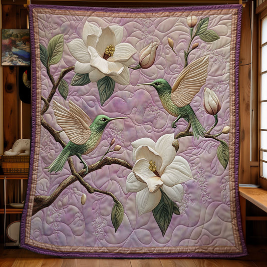 Hummingbird Magnolia Wings WU1203066CL Quilt