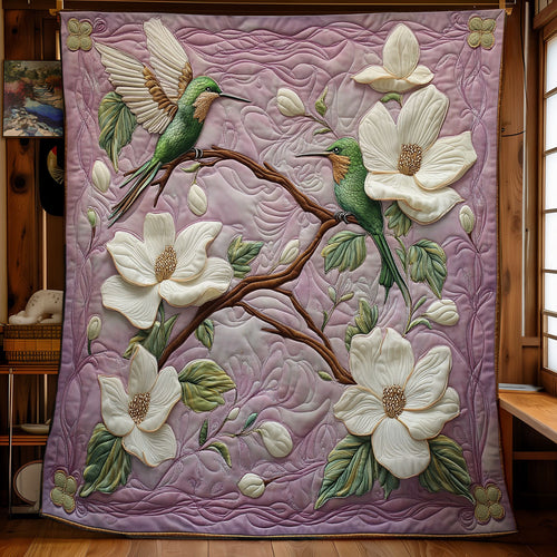 Hummingbird Serenade Of The Magnolia Grove WU1203070CL Quilt