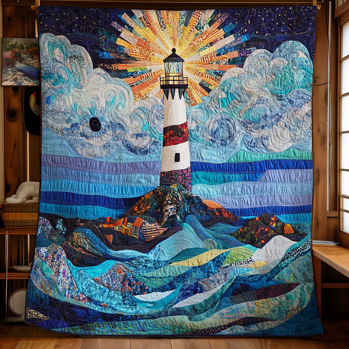 Lighthouse Harbor Of Hope WU1303088CL Quilt