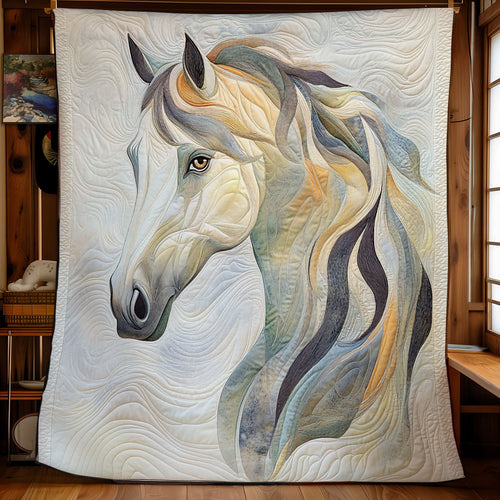 Majestic White Horse WU1801055CL Quilt