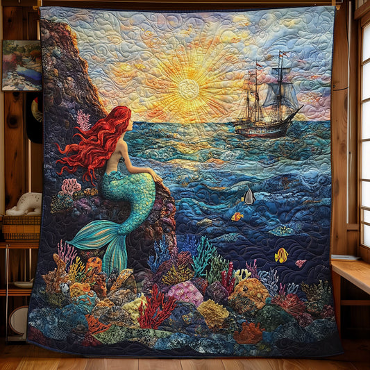 Mermaid Glowing Sunset WU0502030CL Quilt