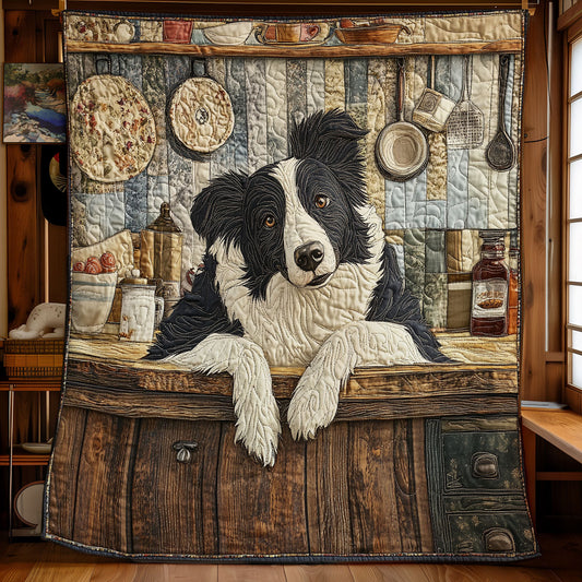 My Lovely Border Collie WU1302024CL Quilt