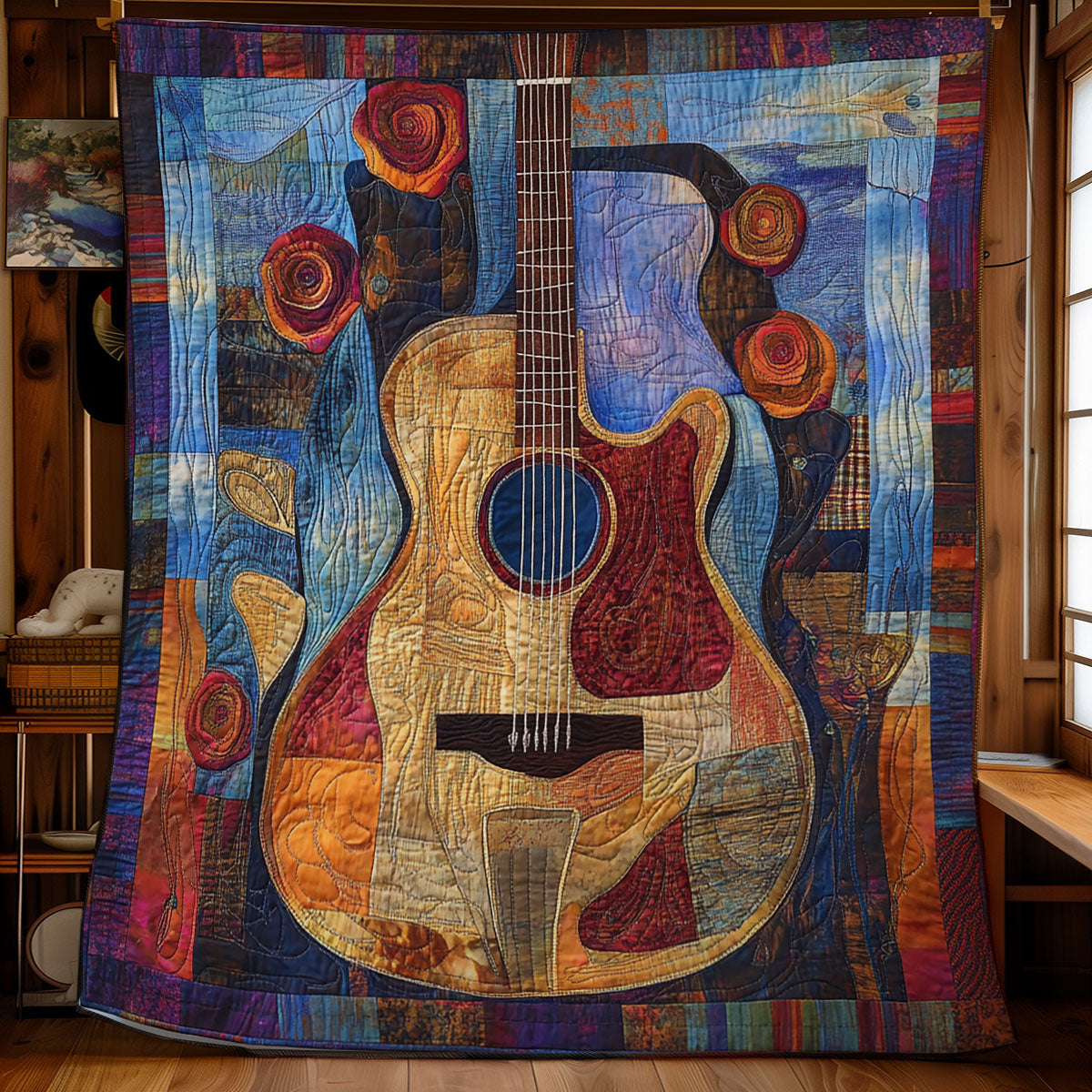 Mystical Guitar WU0601006CL Quilt