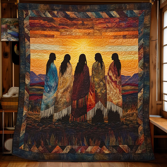 Native American Echoes Of The Earth Mother WU1203079CL Quilt