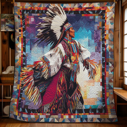 Native American Tribal Chief WU2301070CL Quilt