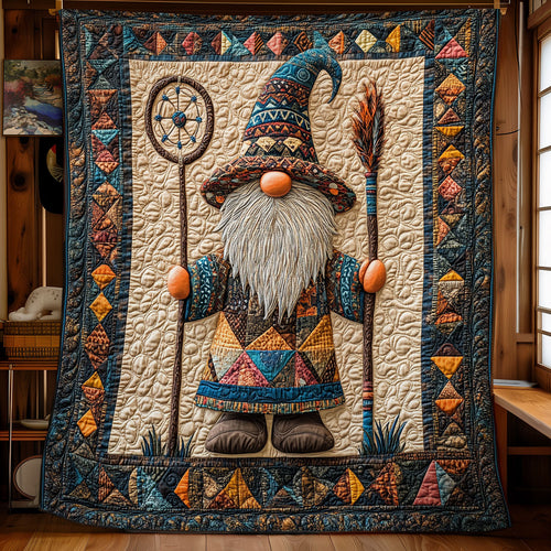 Native American Tribal Gnome WU1102045CL Quilt