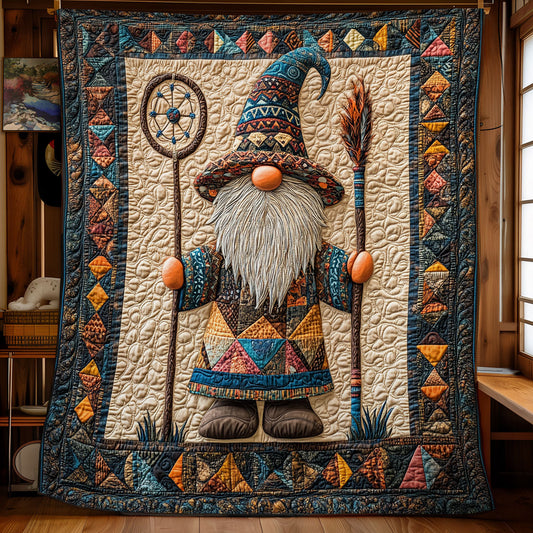 Native American Tribal Gnome WU1102045CL Quilt