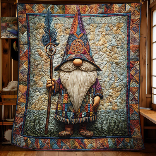 Native American Tribal Gnome WU1102048CL Quilt