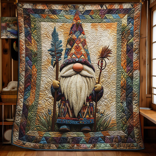 Native American Tribal Gnome WU1102051CL Quilt