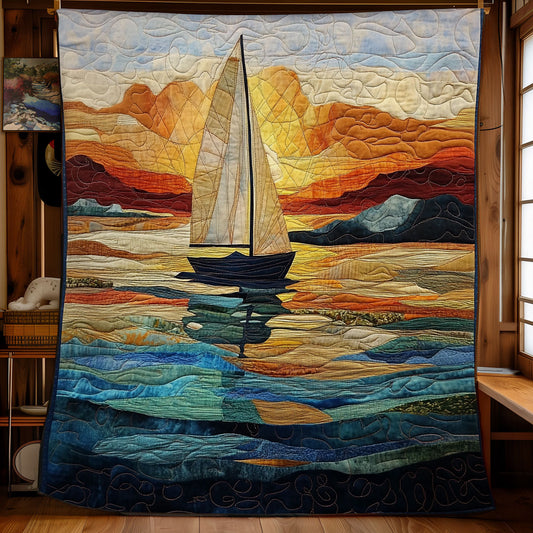 Ocean Sailing Into Serenity WU1303057CL Quilt