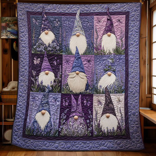 Purple Gnomes WU0201092CL Quilt