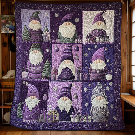 Purple Gnomes WU0301063CL Quilt