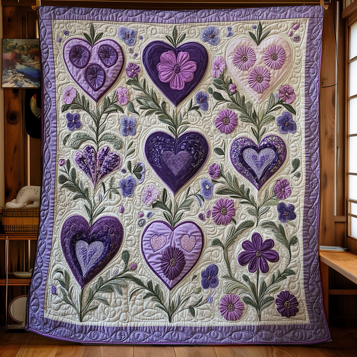 Purple Heart WU1401033CL Quilt