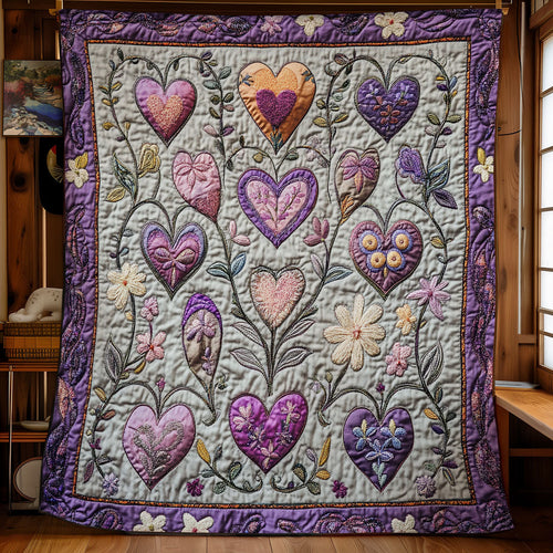 Purple Heart WU1401039CL Quilt