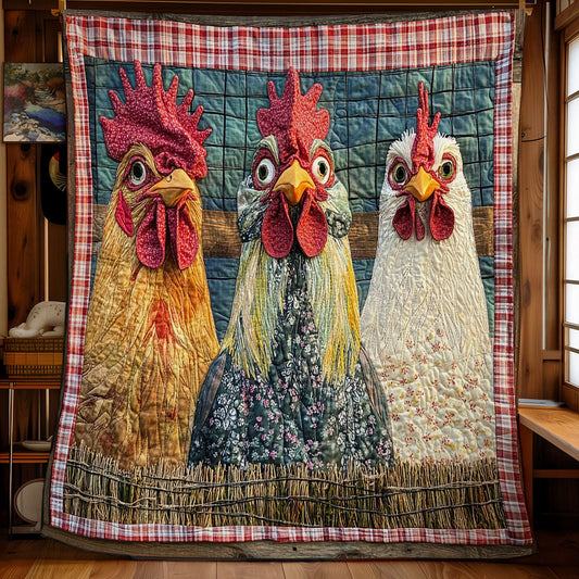 Quirky Chicken WU0701011CL Quilt