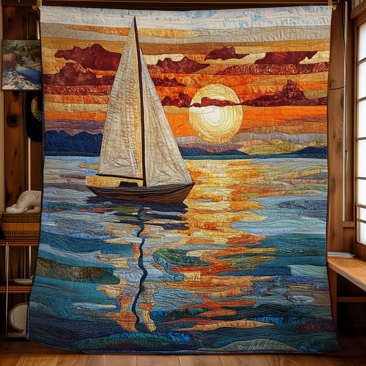 Sailing Sunset Voyage WU1303061CL Quilt