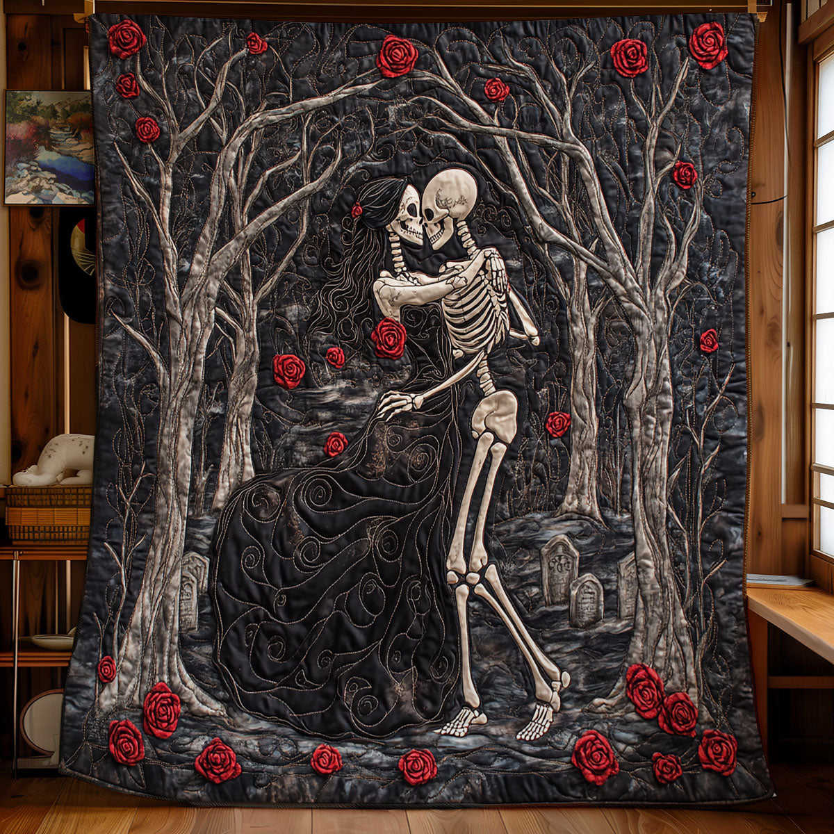 Skull Be My Forever WU1002113CL Quilt