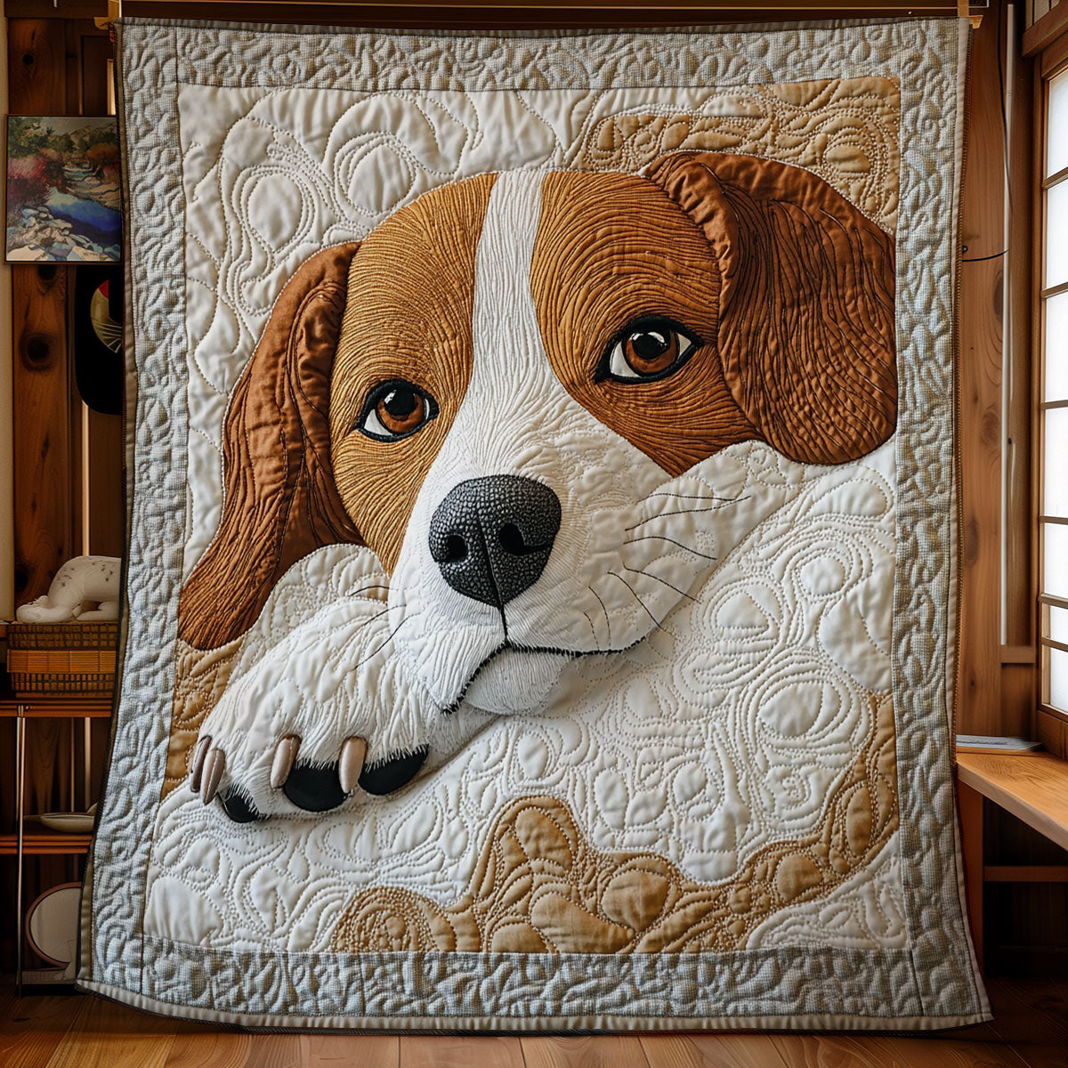 Sleepy Beagle WU1302090CL Quilt