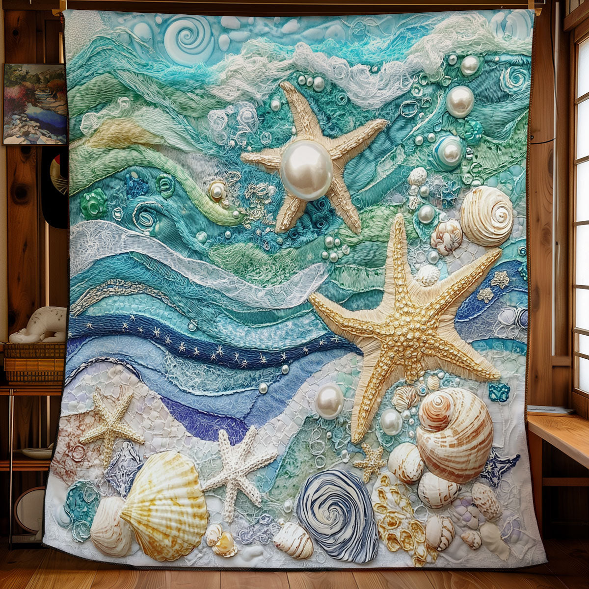 Sparkle Starfish WU1102013CL Quilt