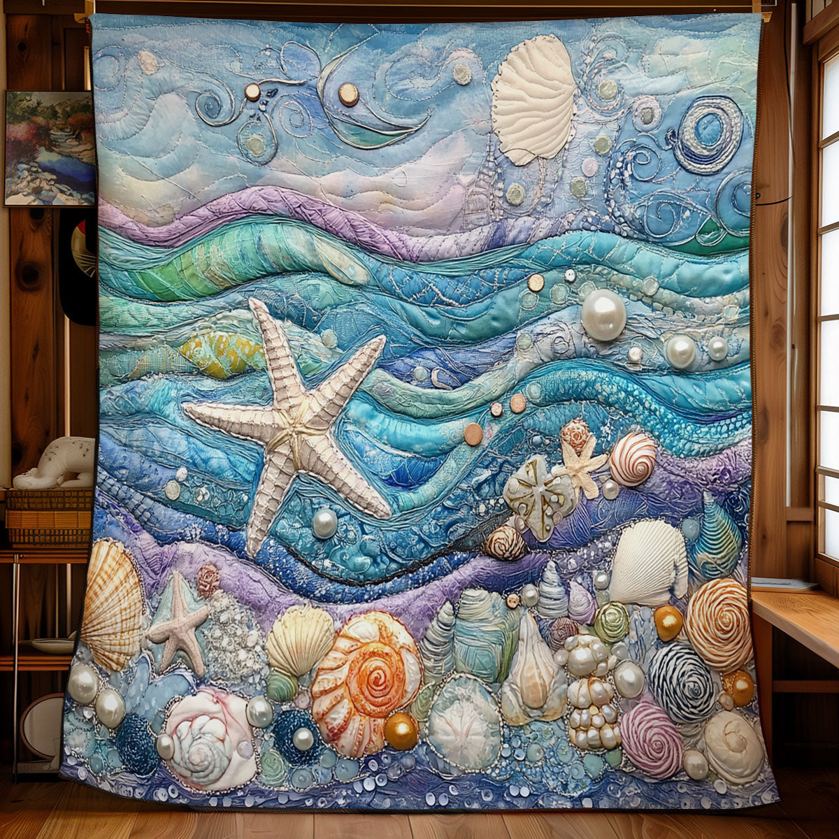 Sparkle Starfish WU1102016CL Quilt