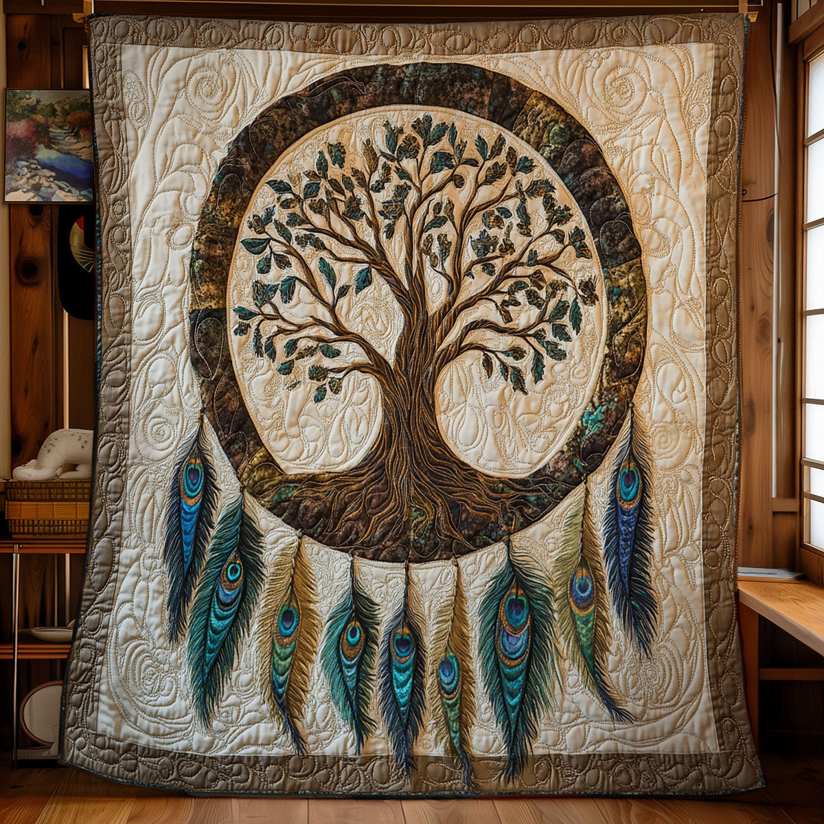 Tree Of Life Dreamcatcher WU0502073CL Quilt