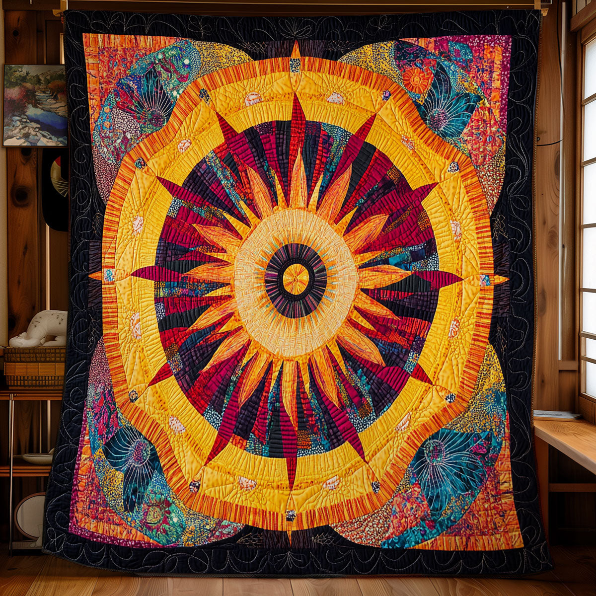 Vibrant Mandala WU2001041CL Quilt