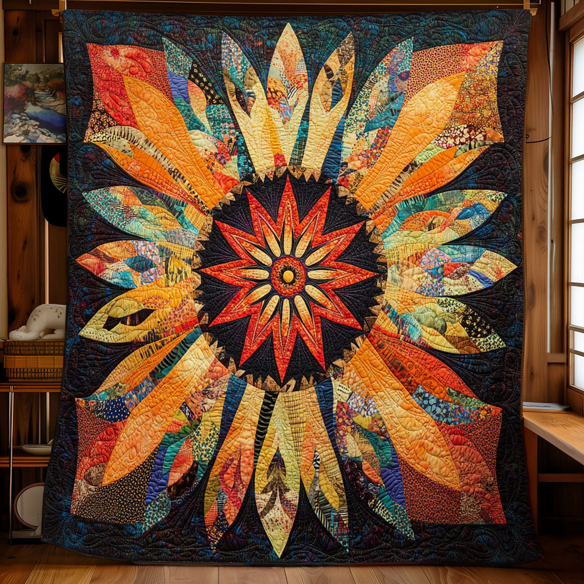 Vibrant Mandala WU2001042CL Quilt